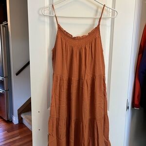 Louis Vuitton Rust Midi Dress